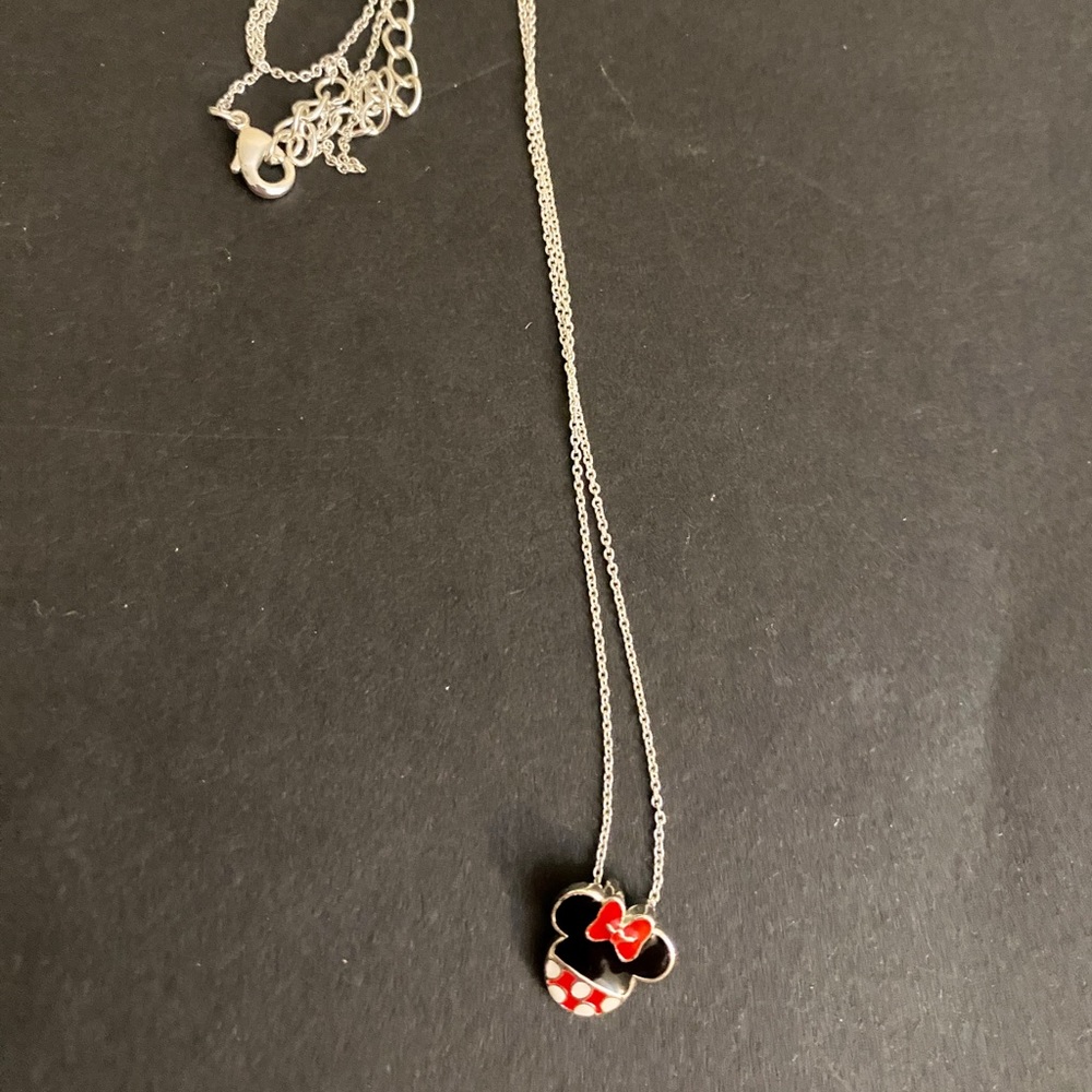 Disney Silver Minnie Mouse Necklace